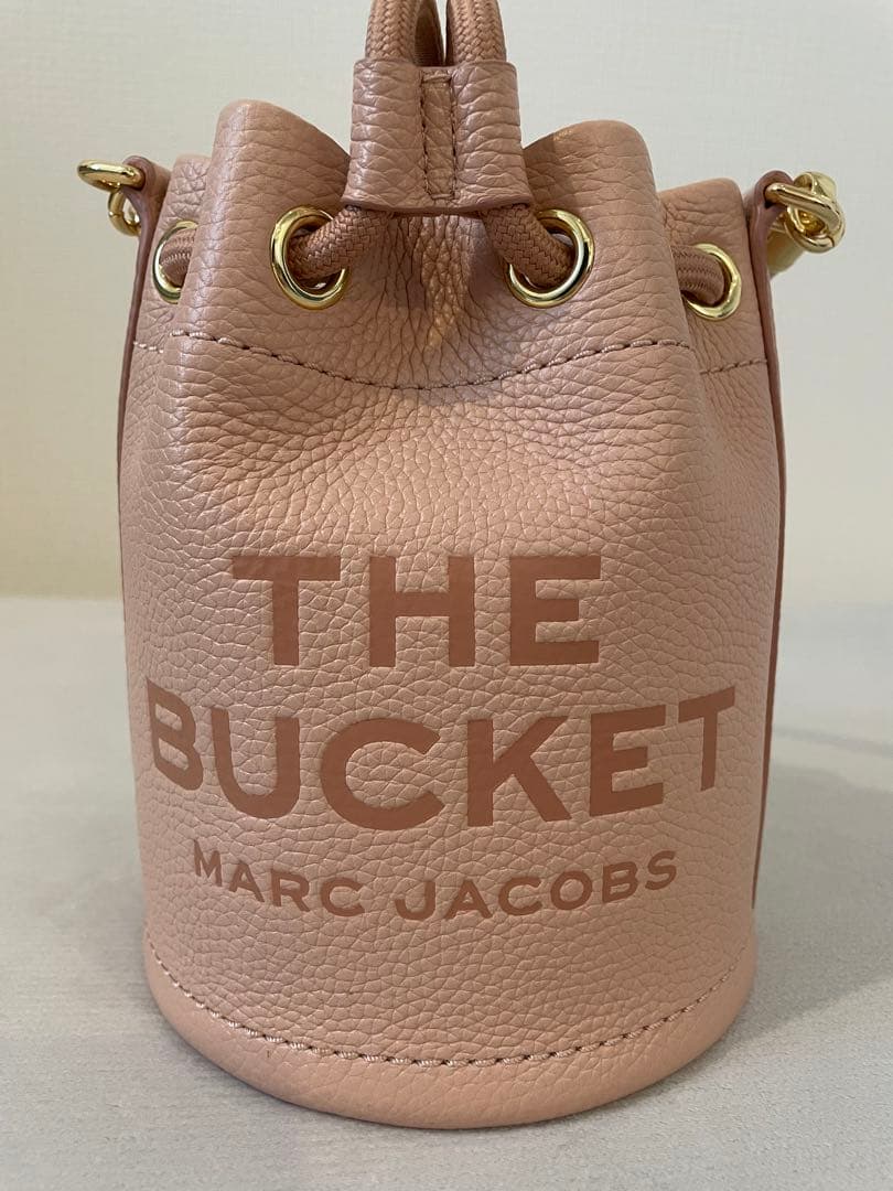 MARC JACOBS ザレザーバケットバッグ ミニ ローズ