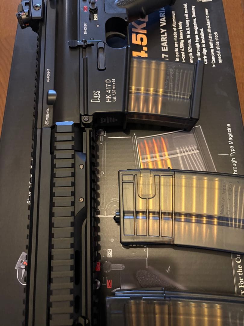 東京マルイ　次世代電動ガン HK417 マガジン2個、バッテリー・充電器付き