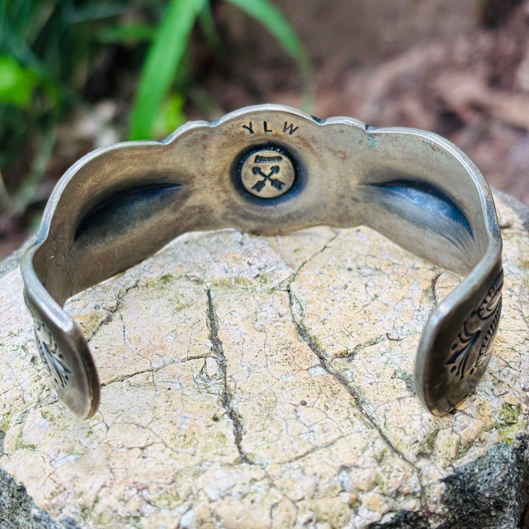 YEALOW クッシュマン　シルバーバングル　ナバホ　navajo インディアン