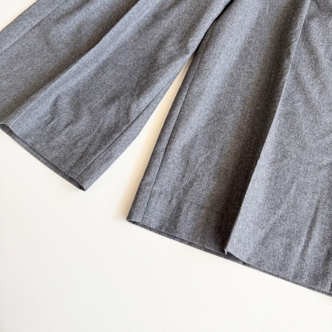 【ブルネロクチネリ】ガウチョパンツ クロップド丈 モニーレライン風 42 グレー