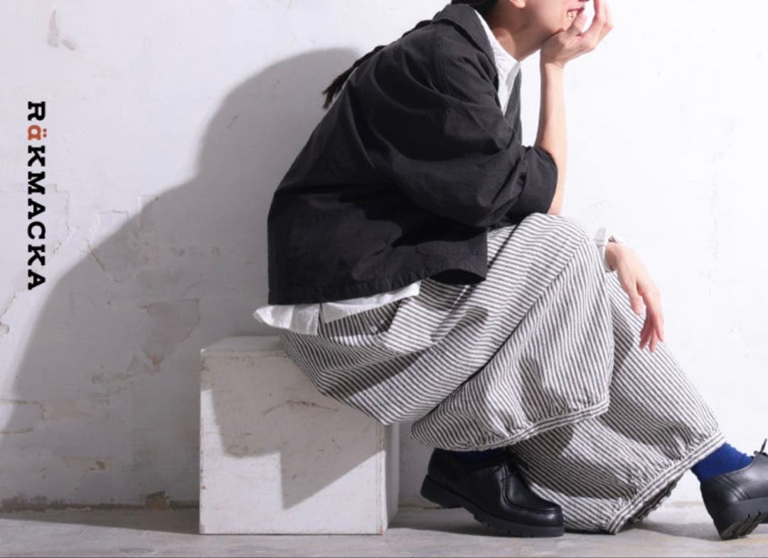 ソウルベリーパンツ　キャンディーストライプなガウチョパンツ