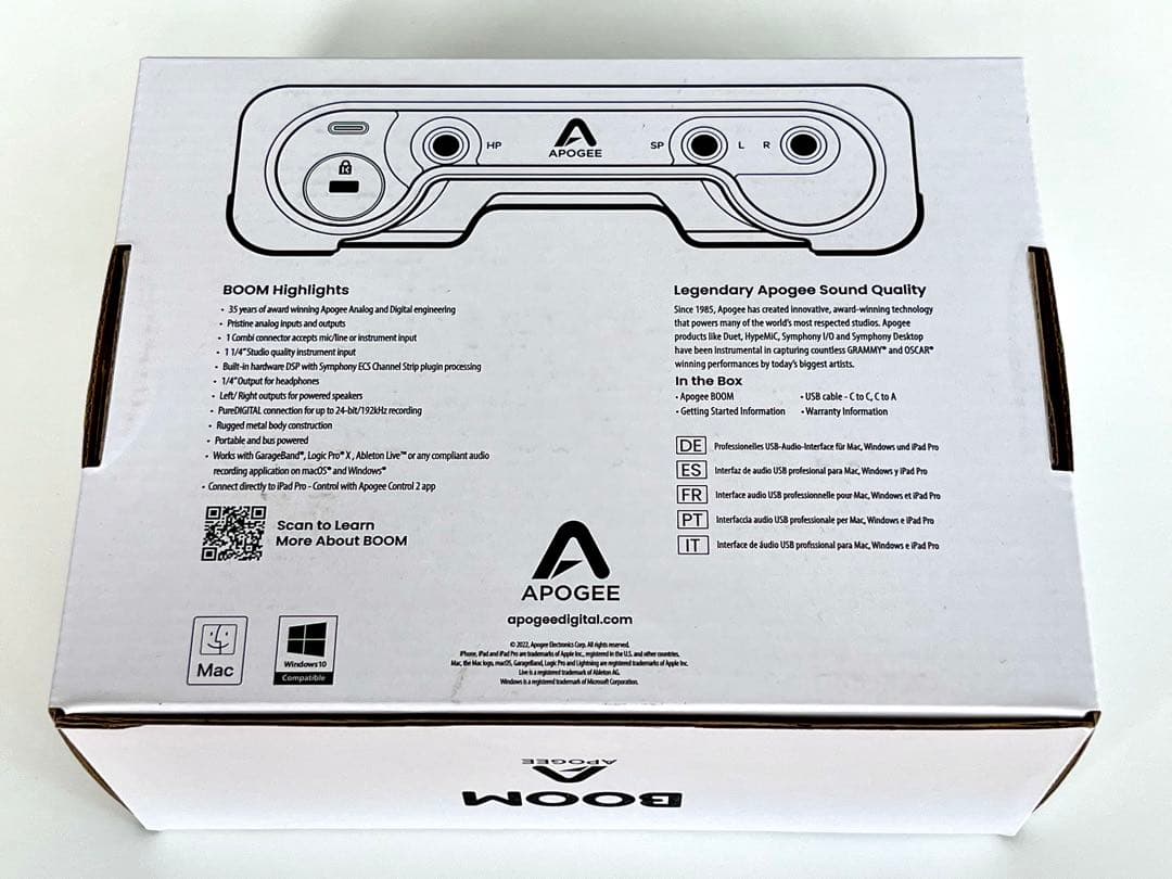 Apogee BOOM オーディオインターフェイス