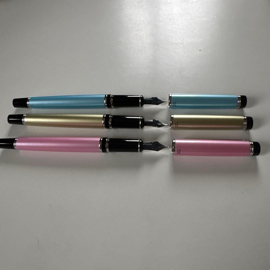 パイロット　限定万年筆　グランセ　ブルースター　スプリンググリーン　もも