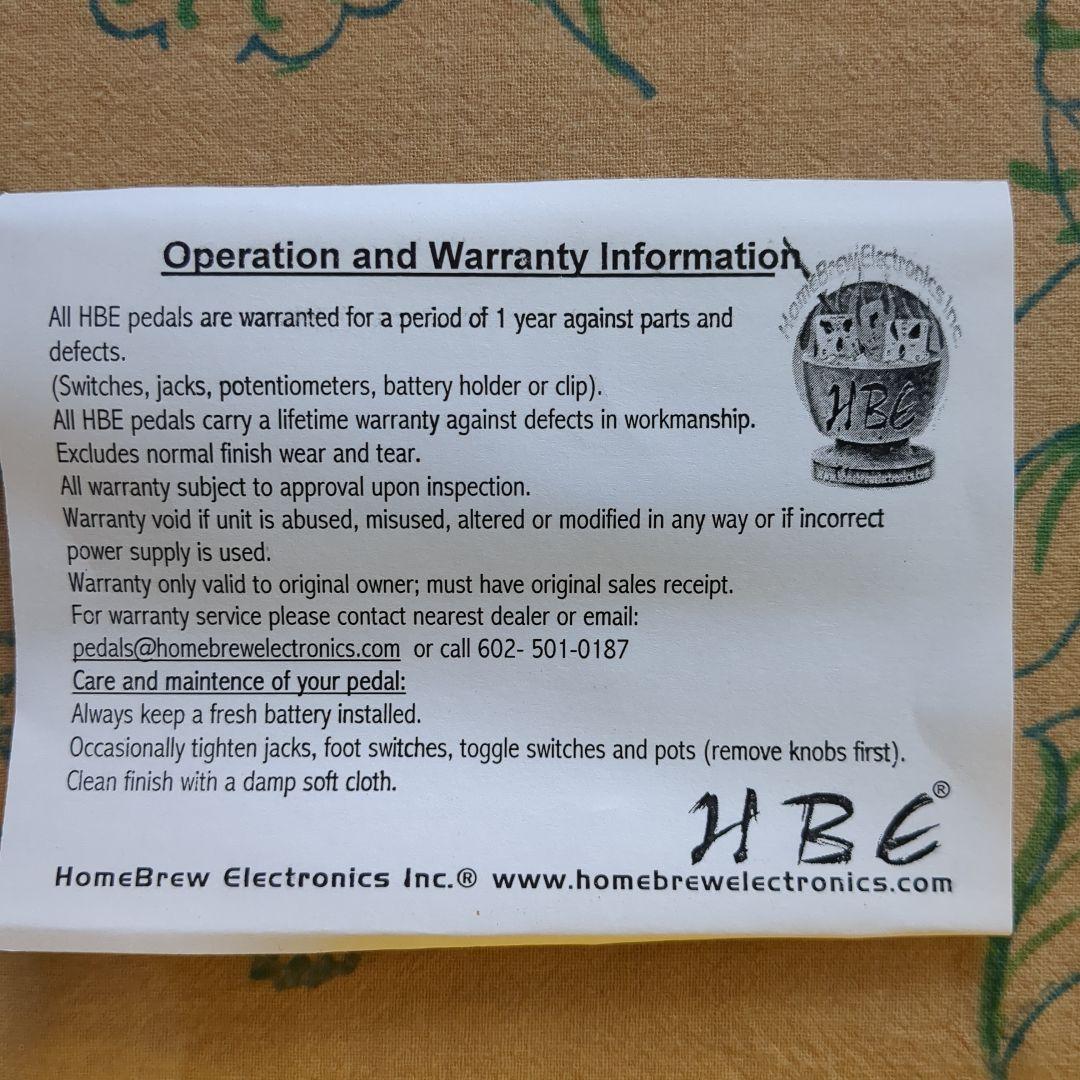 HBE ComPressor Retro ギターエフェクター