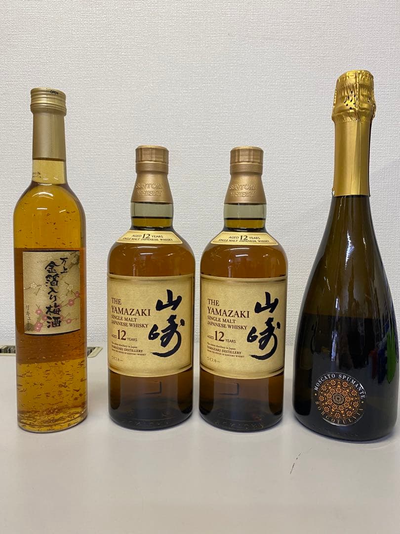 山崎12年　万上金箔　果実酒　4本セット