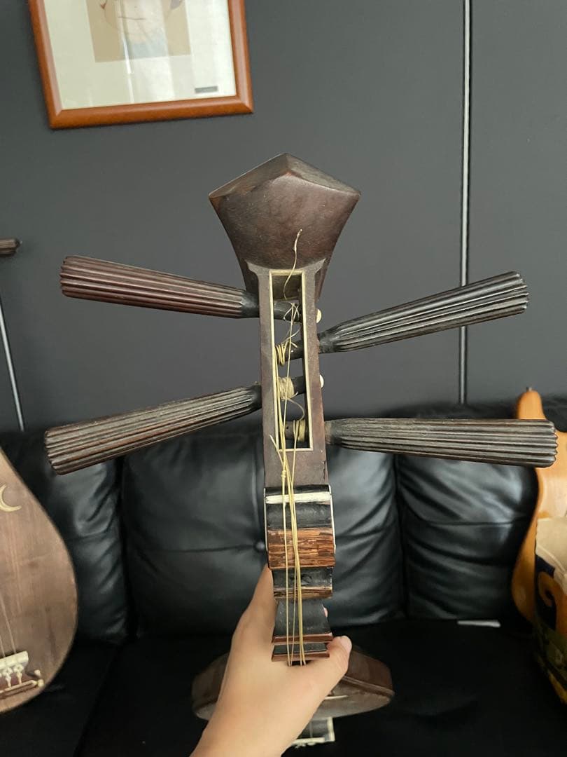 珍品　希少　美品　筑前　四弦五柱 琵琶　筑前琵琶　和楽器