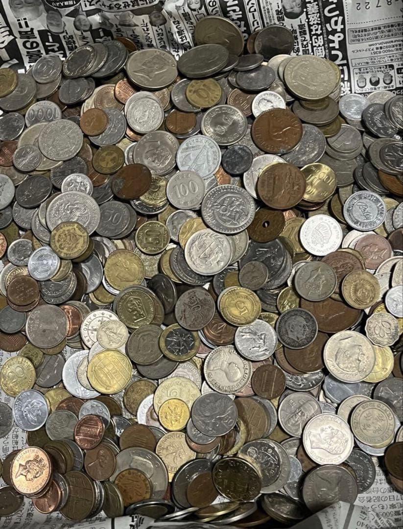 5.1kg 外国 硬貨 古銭 まとめて 素材 貨幣 大量