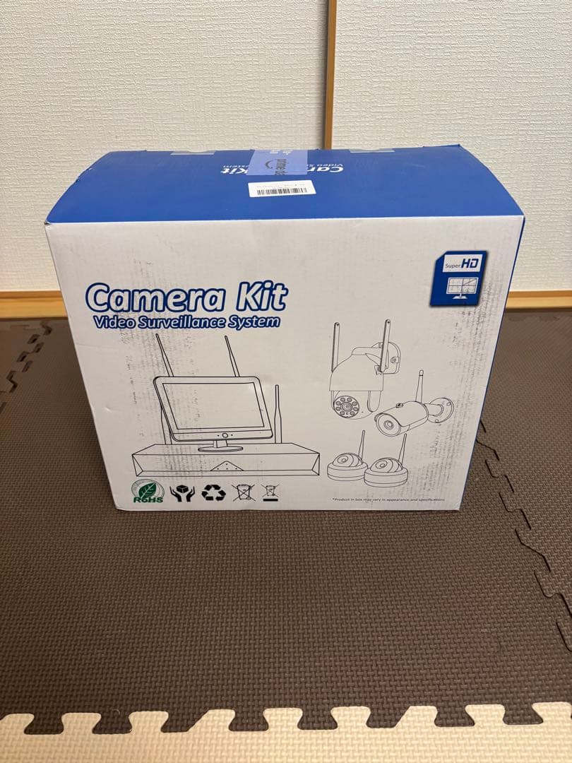 高画質防犯カメラ4台　3TBHDD内蔵レコーダー