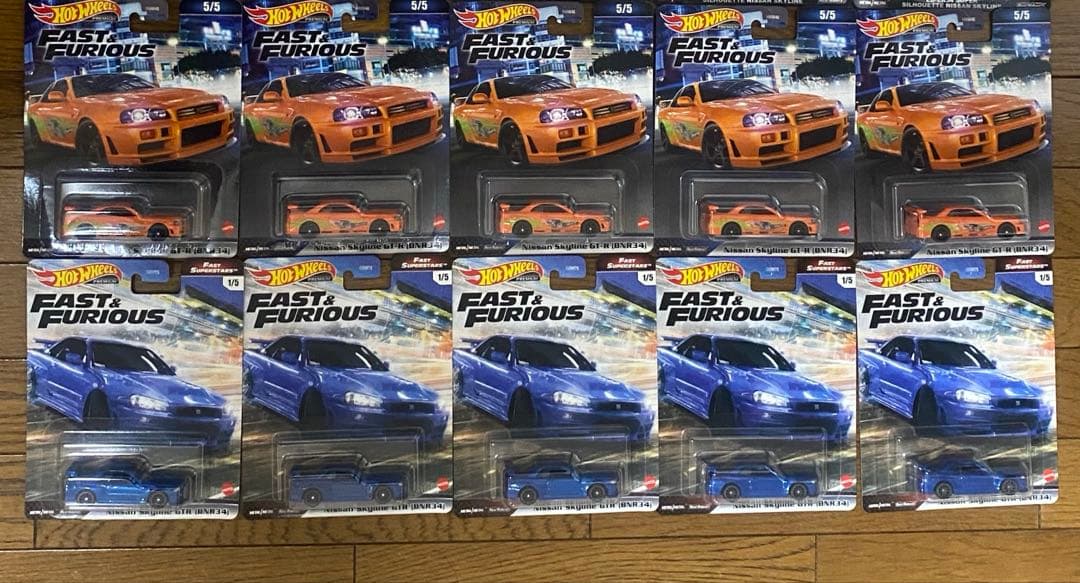 ホットウィール　ワイルドスピード　日産　スカイライン　GT-R BNR34