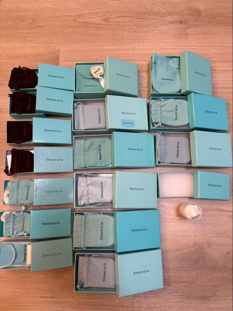 TIFFANY＆CO. ティファニー 空箱17個、巾着/保存袋16枚