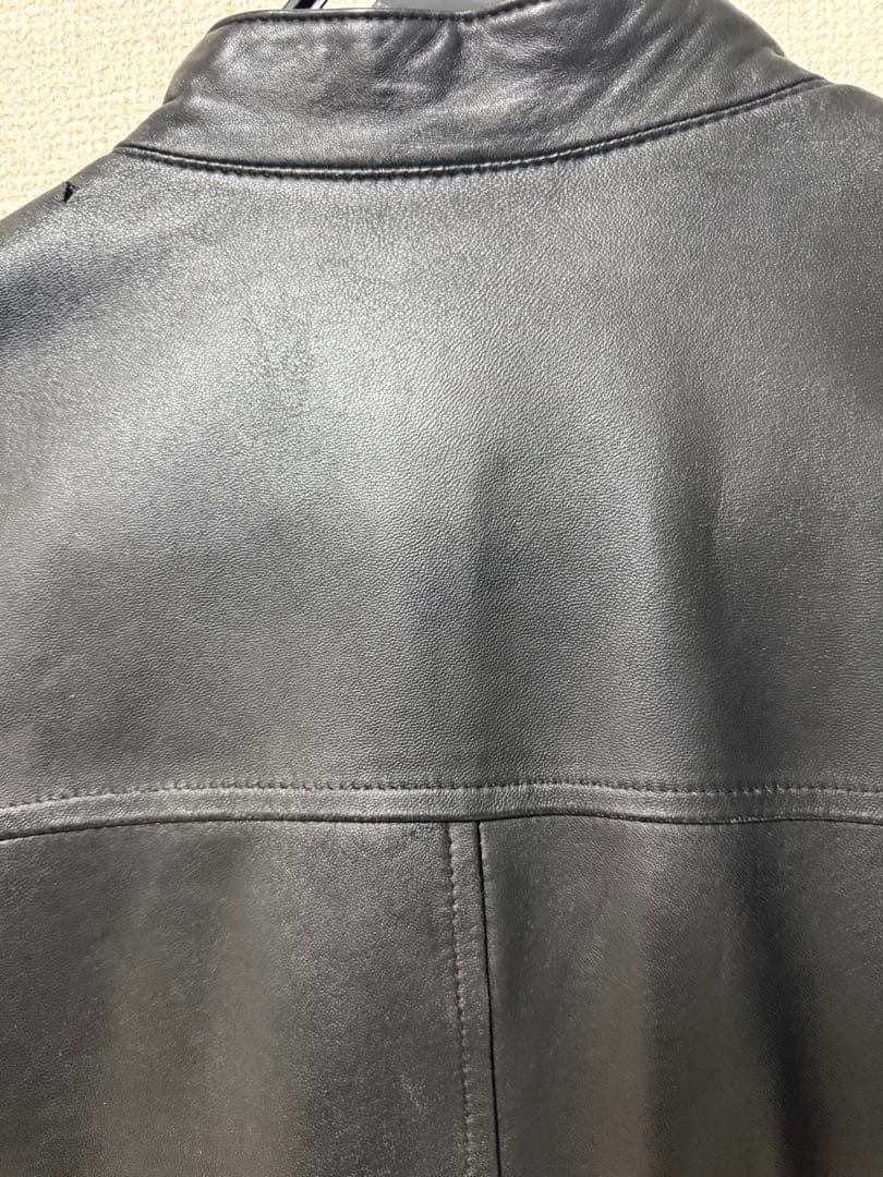 BURBERRY BLACK LABEL レザーライダースジャケット Lブラック