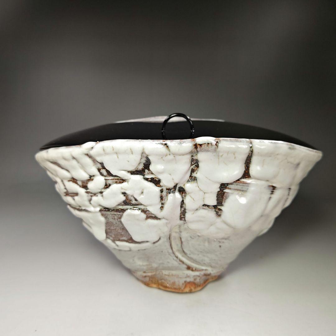 イ301 水指『吉田萩苑作』『萩焼　玉隆山　二重共箱』茶道具