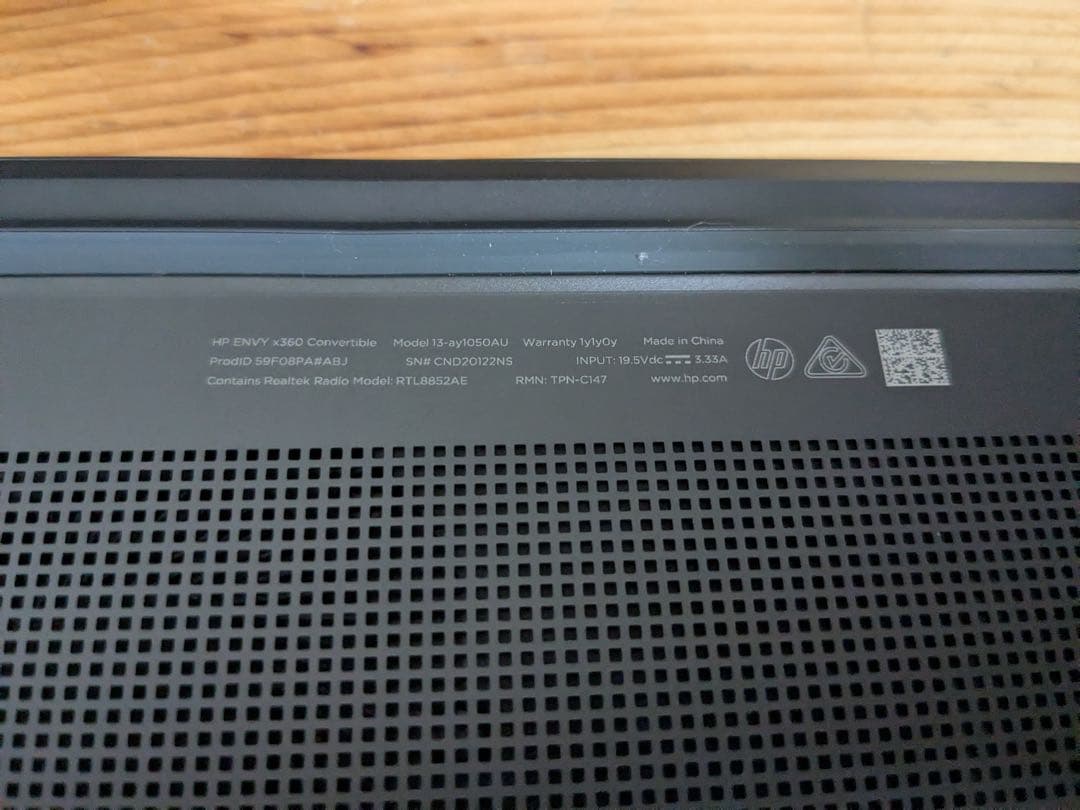 HP envy ×360 RYZEN 5600u 8gb 256gb