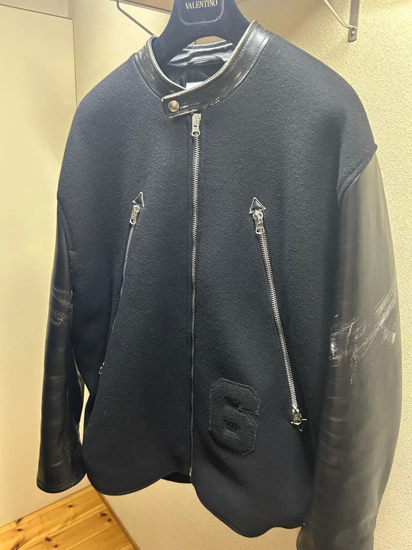 MM6 エムエム6 メゾン マルジェラ 八の字 ダメージ加工 ライダース L