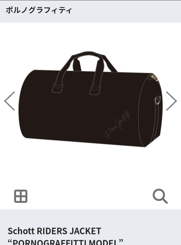 ポルノグラフィティ　ライダース収納バッグ
