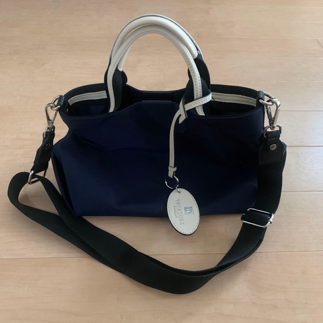 「TREASURE TOPKAPI」 ストライプハンドル ナイロン 2way