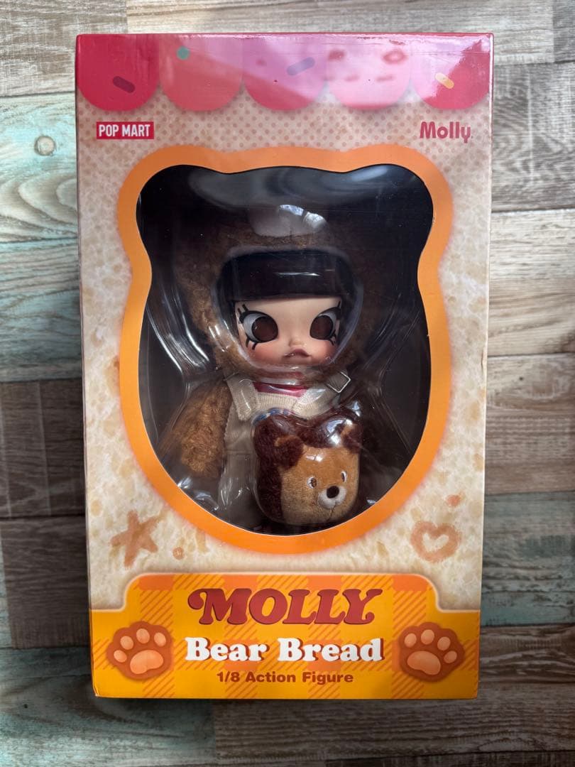 popmart MOLLY Bear Bread 1/8 アクションフィギュア