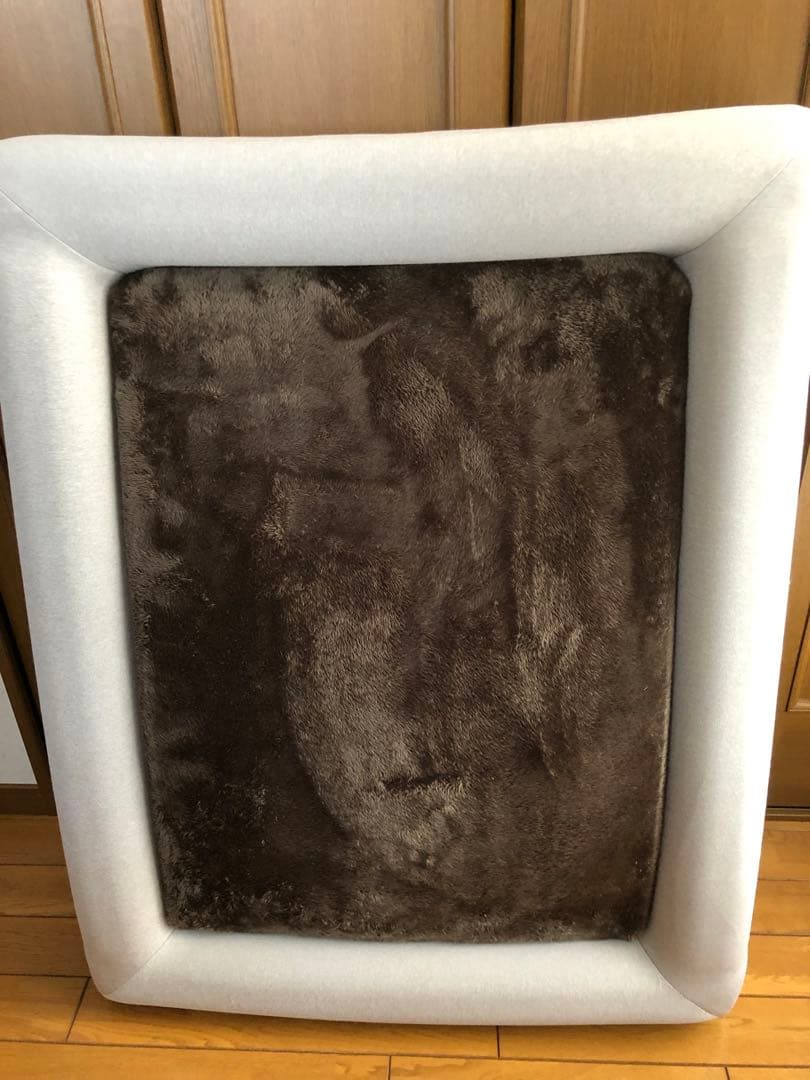 gugu ドギー 犬用ベッドベージュ＆フルカバーセットグレー Lサイズ