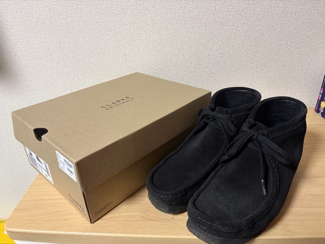 Clarks クラークス　ワラビーブーツ　黒　26.5