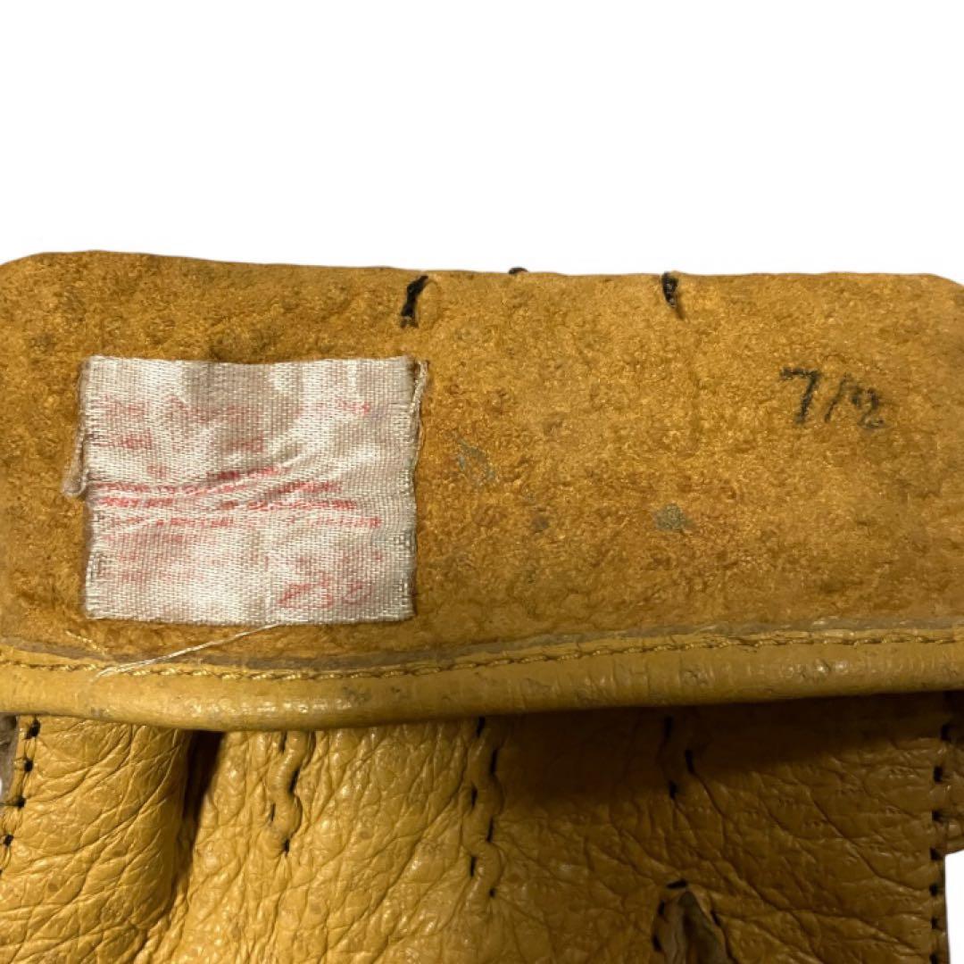 デンツ　ペッカリー　手袋　裏地なし　サイズ７H　CORK