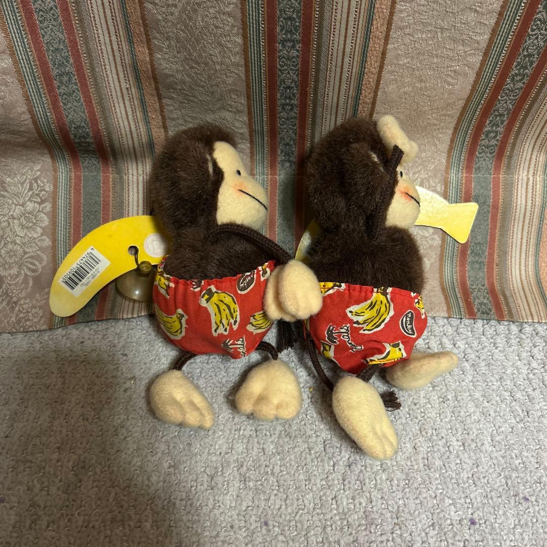 昭和 レトロ ぬいぐるみ 猿 バナナ 吸盤 かわいい 5体