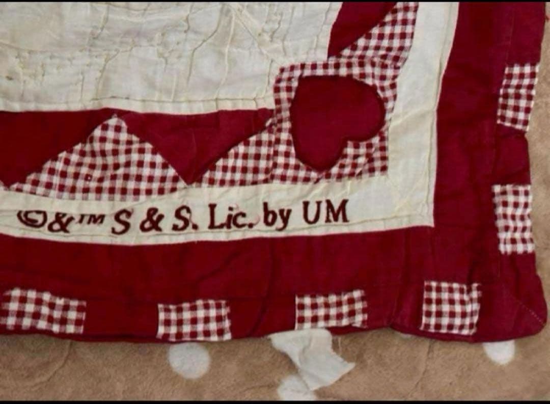 希少✨️アンとアンディー パッチワーク ラグ マット タペストリー 大