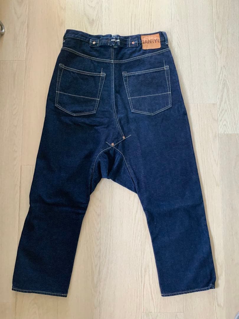 コムデギャルソンガンリューサルエルパンツ ダークデニム