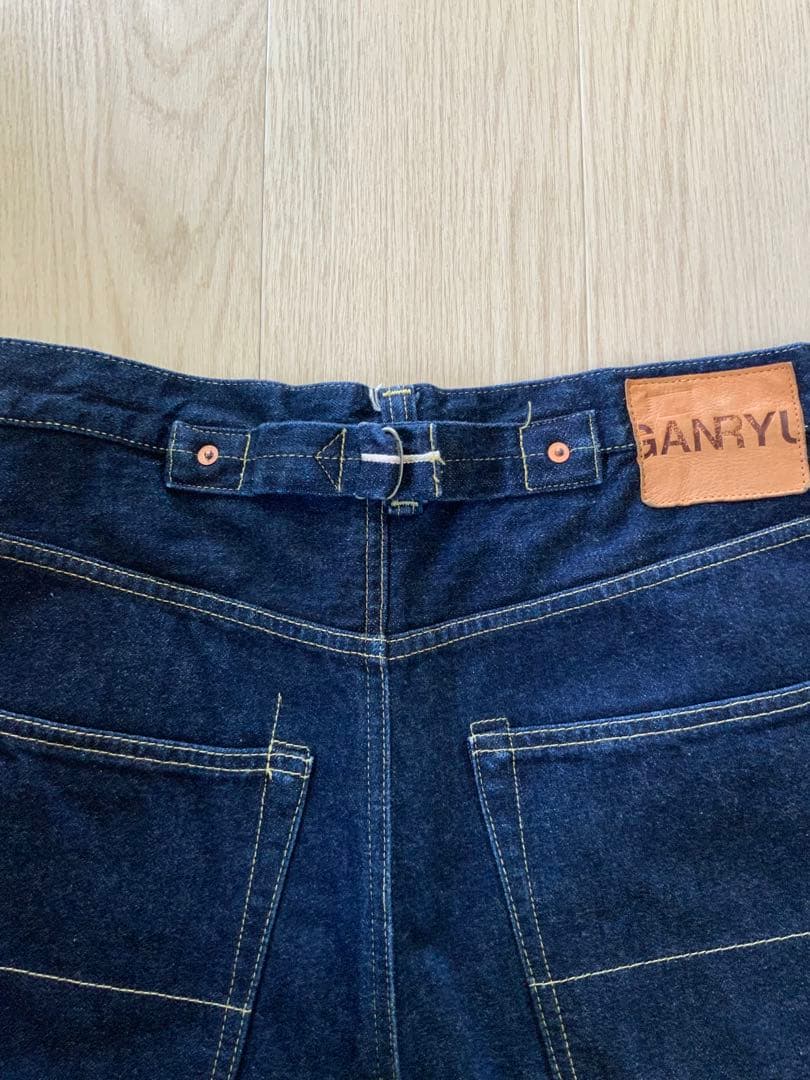 コムデギャルソンガンリューサルエルパンツ ダークデニム