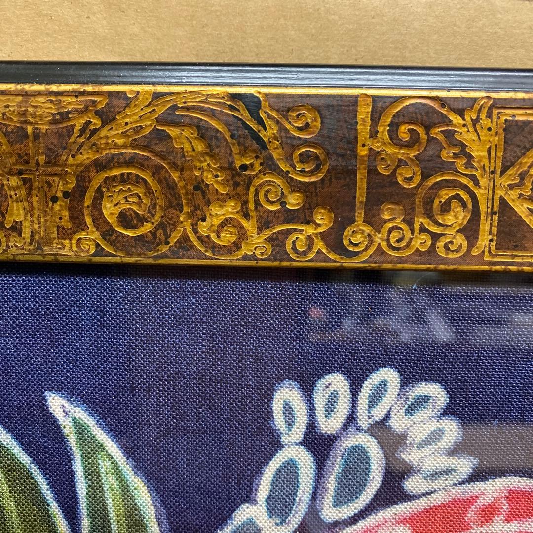 ガラスケース付きろうけつ染め額