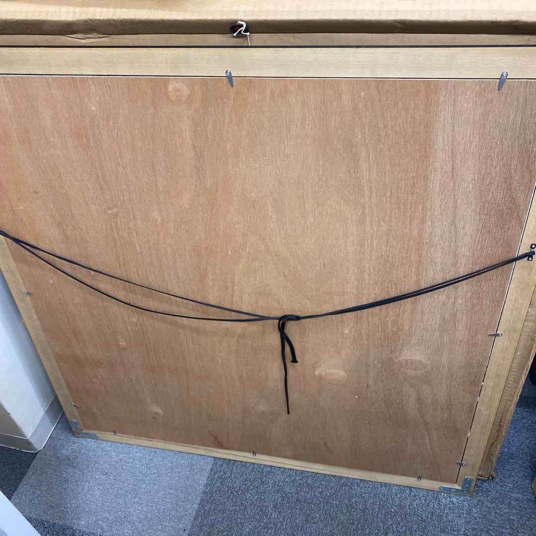 ガラスケース付きろうけつ染め額