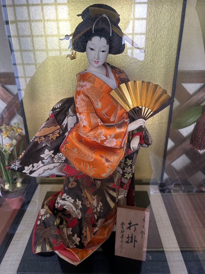 日本人形 舞妓風 陶器製 約30cm