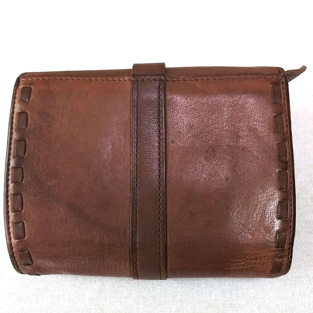 Vivienne Westwood 本革 折り財布 ブラウン 使用感あり d51