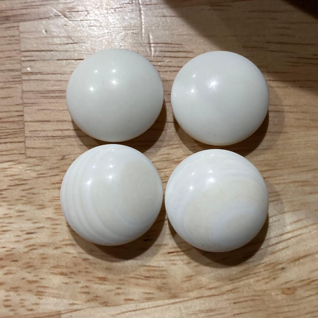 囲碁　碁石　蛤　蛤碁石　 本蛤 那智黒　白×181 黒×181 34号