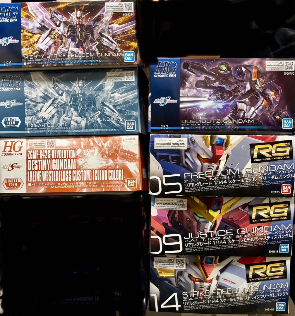 SEEDガンプラ8点　フリーダム　ハイネデスティニー　MGプロヴィデンス