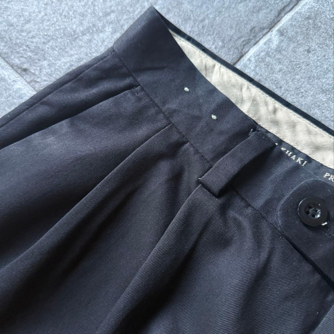 90s 【デッドストック】 \"2タック\" チノパン \"チャコール\" W34