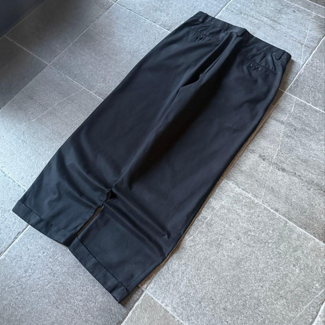 90s 【デッドストック】 \"2タック\" チノパン \"チャコール\" W34