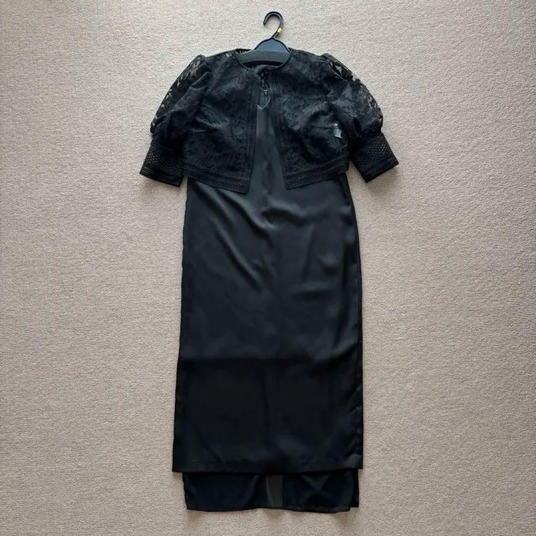 スーツ・フォーマル・ドレス Ameri UND LACE BOLERO LAYERED DRESS | S