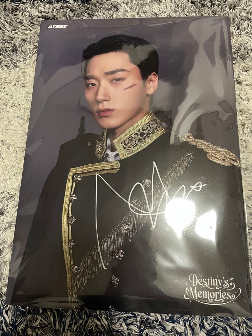 ATEEZ サン　サイン入り　A3 ポスター　POP UP