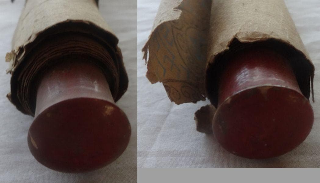 稀少 アンティーク 三社託宣 伊勢太神宮 八幡神 春日大明神 紙本 肉筆 掛軸