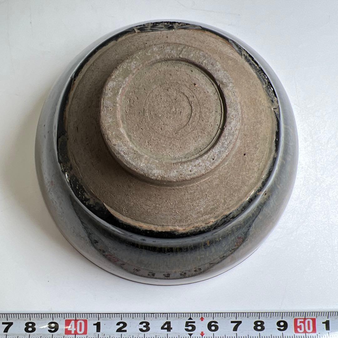 中国古玩　天目茶碗　口径12㎝　東Y7-0603⭐︎2F