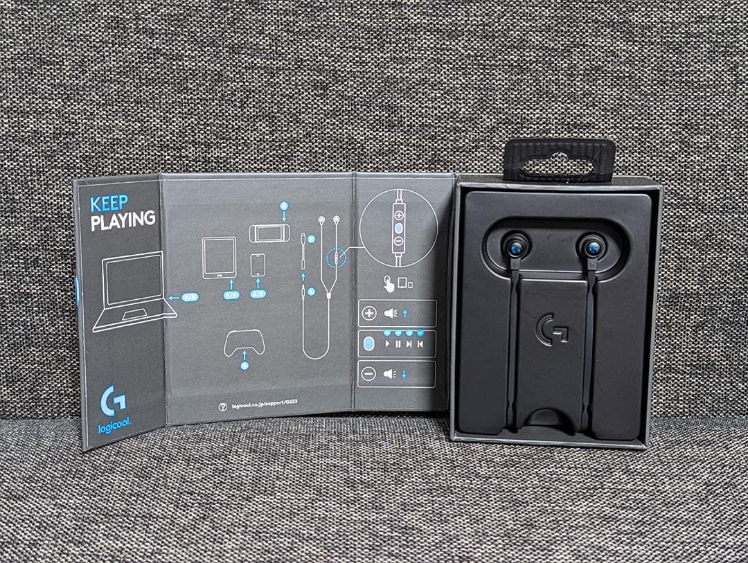 Logicool G ゲーミングイヤホン G333 有線 イヤホン ブラック a