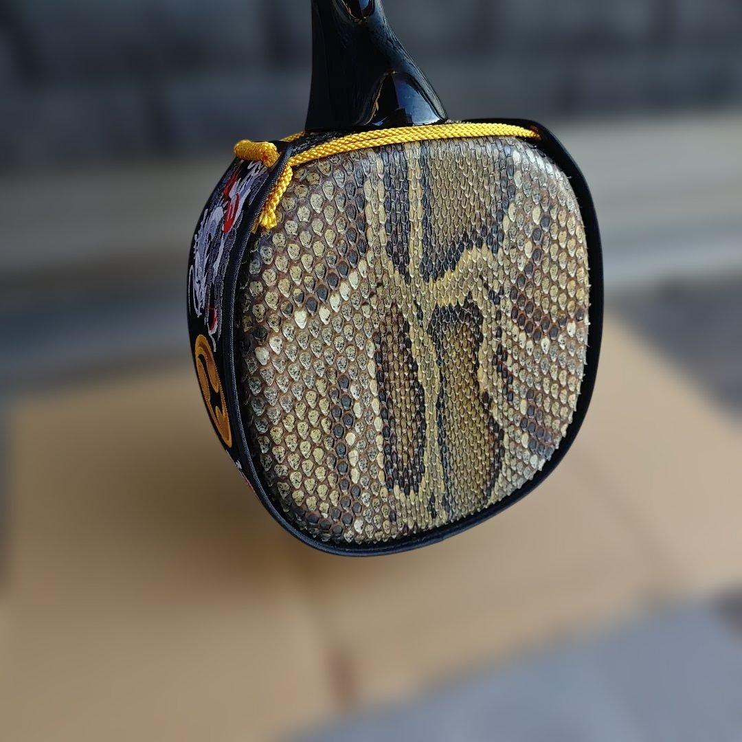 米須三線店 黒塗り強化二重貼り 500g 名店の高級三線