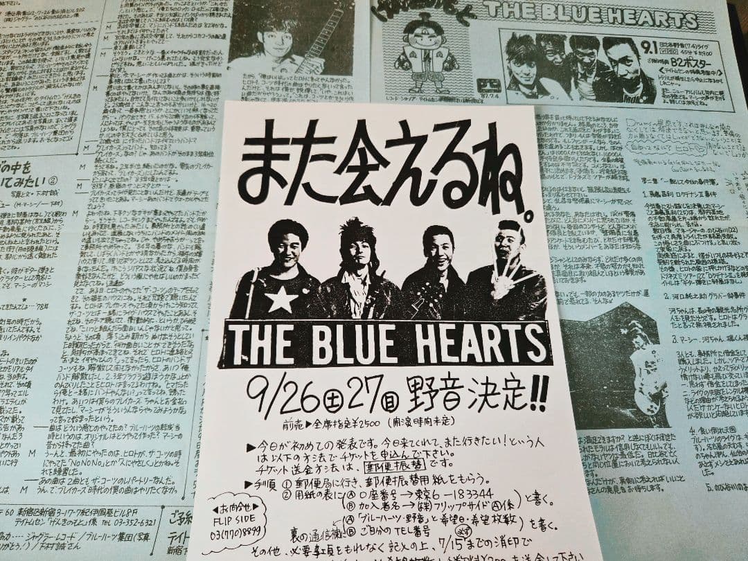 よ*つ様 オマケ付きザ・ブルーハーツ　初回段ボールジャケ!アナログ!インサート付