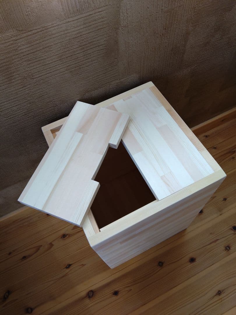 【送料無料】無垢材　オシャレ収納付き飾り棚　サイドテーブル　キッチン収納ラック