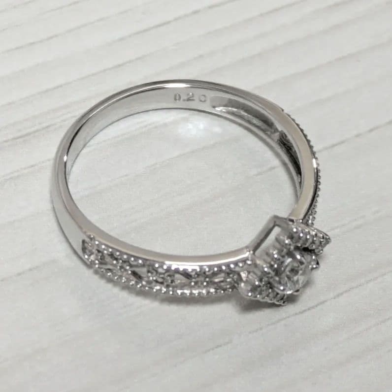 n*n様 K10 0.2ct 約11.5号 ダイヤモンドリング