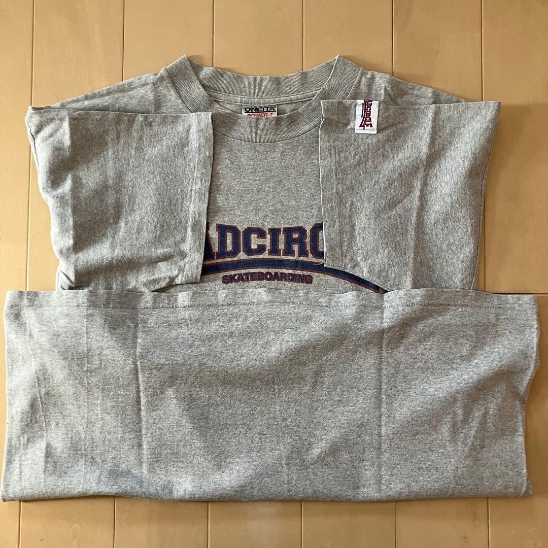 90s ONEITA Tシャツ　mad circle skateboard