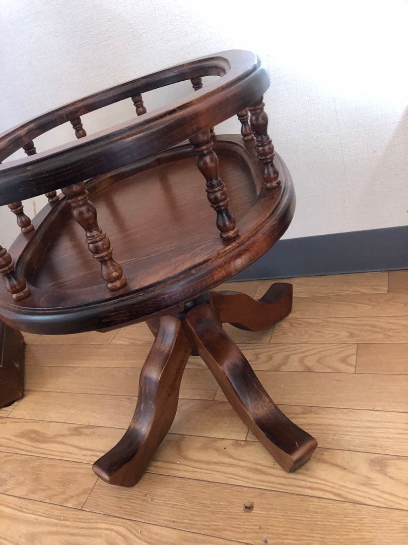 ドマン イタリア　オーバル　コーヒーテーブル　サイドテーブル　花台　ヨーロピアン