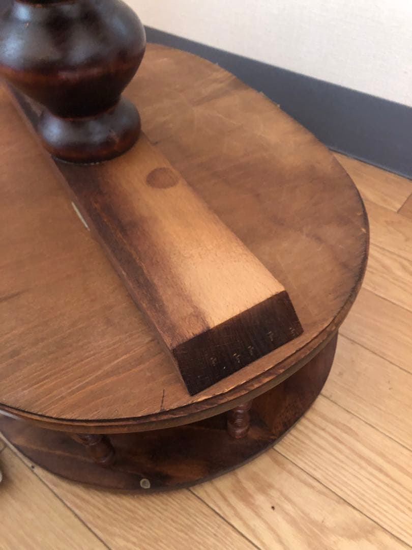 ドマン イタリア　オーバル　コーヒーテーブル　サイドテーブル　花台　ヨーロピアン