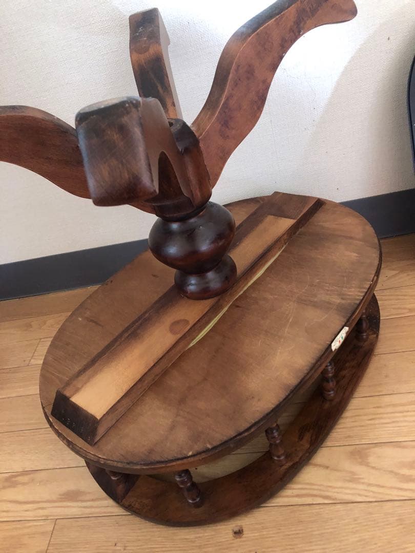 ドマン イタリア　オーバル　コーヒーテーブル　サイドテーブル　花台　ヨーロピアン