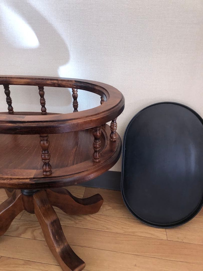 ドマン イタリア　オーバル　コーヒーテーブル　サイドテーブル　花台　ヨーロピアン